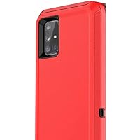 Case for Galaxy A72 5G Defender Series Cover Red Black