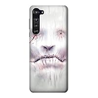 R0884 Horror Face Case Cover for Motorola Edge