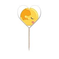 Universe And Alien Moon Art Deco Fashion Toothpick Flags Heart Lable Cupcake Picks