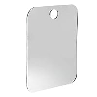 Fog-Free Travel Mirror - Fogproof Shatterproof Shower Mirror - Portable Wall Hanging Shower Mirror Anti Fog Shower Mirror Bathroom Fogless Mirror Washroom Travel Silver Dexterous and Professional