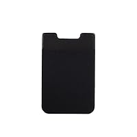 Elastic Adhesive Sticker Cell Phone Wallet Case Credit Id Card Holder Pocket Black Practical and Attractive