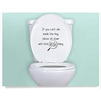 Toilet Decal, Funny Sayings for Toilet seat, if You Sprinkle Sticker, Bathroom Humor Phrase, Please aim Guys Restroom Decal, Man cave Decor