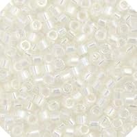 Miyuki Delica 11/0 - Cream AB Luster DB0109-5.2gms Vial of Japanese Glass Beads