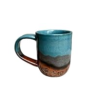 Pottery Coffee Tea Mug, 8 fl. oz., Handmade Stoneware Ceramic Cup