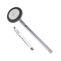 MDF Instruments Babinski Telescoping 2.0 Neurological Reflex Hammer with Built-in Brush for cutaneous and Superficial responses with MDF LUMiNiX Illuminator Medical Professional Diagnostic Penlight