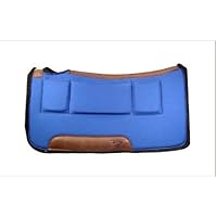 Contoured Pressure Relief Royal Blue Western Shim Saddle Pad Size 32x32 and 1/2