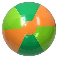 24-Inch Deflated Size Tropical Beach Ball - Inflatable to 18-Inches DiameterQ