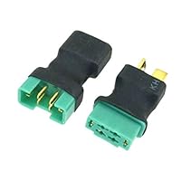 2pcs/Set MPX Multiplex to T-Plug Deans Male & Female No Wire Adapter Connector for RC Car Battery Charger