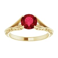 Woodland 1 CT Ruby Engagement Ring 14K Gold, Elvish Ruby Ring, Twig Leaf Red Ruby Ring, Branch Ruby Ring, July Birthstone Ring, Anniversary