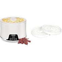 Food Dehydrator, Expend to 7 Trays, Small BPA-Free Dryer with Adjustable Space, 50 Free Recipes for Jerky, Fruit, Meat, Dog Treats, Herbs, Vegetable, Mushrooms, and Egg