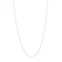 10k Gold Rope Chain Necklace Jewelry for Women in White Gold Yellow Gold Choice of Lengths 16 18 20 and 0.65mm 0.75mm