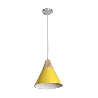 Modern Chandelier 5W Adjustable Height Suspension Living Room Restaurant Ceiling Led Aluminum Shell Decorative Lights Lovely (Color : Yellow)