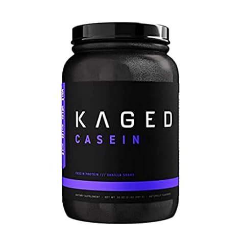 Kaged Premium Casein Protein Powder | Vanilla | Micellar Casein | Banned-Substance Free Supplement | Build Muscle | Recover Faster | Kasein | 25 Servings