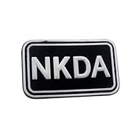 NKDA No Known Drug Allergy Military Hook Loop Tactics Morale PVC Patch (color3)