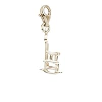 Rembrandt Charms Rocking Chair Charm with Lobster Clasp, 10K Yellow Gold