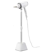 Rotation Dog Hair Dryer Stand Hands Free Countertop Blow Dryer Holder Adjustable Height Heavy Base With Storage Space Adjustable Hair Dryer Bracket Holder Stand Rotatable