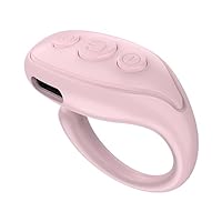 Wireless Remote Control Page Turner Reliable Camera Remote Control Give A Like Recording Video Selfie Clicker for Cellphones - (Color: Pink)