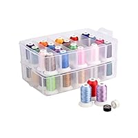 SELCRAFT 40Colors Polyester Embroidery Thread ForSinger Embroidery Machine 50Yards