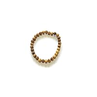 Natural Picture Jasper Beads Stretchable Bracelet, Approx 4 MM Smooth Round Beads, Stretchable Jasper Bracelet, Adjustable