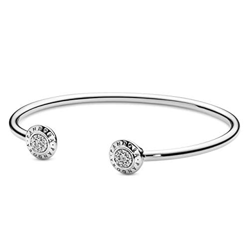 PANDORA Jewelry Signature Cubic Zirconia Bracelet in Sterling Silver