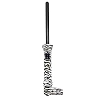 ISOTZB13MM-240-WB The Twister - 13mm Tourmaline-Infused Ceramic Pro Curling Wand - Zebra