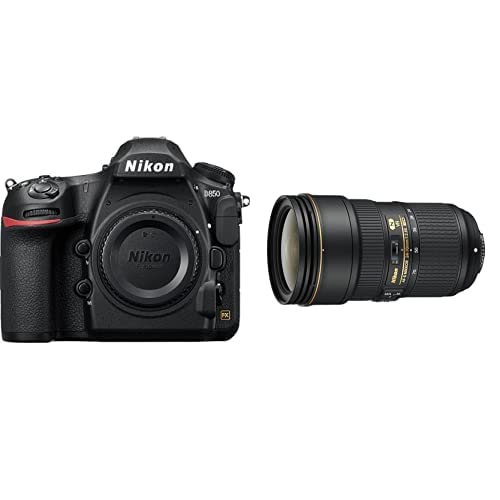 Nikon D850 FX-format Digital SLR Camera Body w/ Nikon AF-S FX NIKKOR 24-70mm f/2.8E ED Vibration Reduction Zoom Lens with Auto Focus