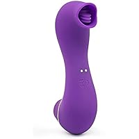Tongue Vibrant Licker Rose Shape Rechargeable Adult Toys for Women-Pink,Powerful Tongue Suck & Lick 10 Mode Nipple Sucker G Sucking Toy for Women Couples