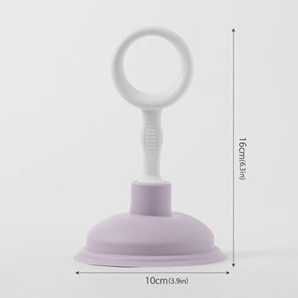 Muellery Kitchen Sink Plunger Small Liquid Plumber Plunger Mini Sink Plunger Bathtub Purple TPQK89501Purple