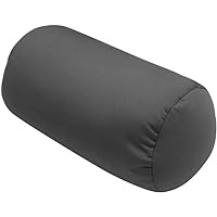 Microbead Bolster Tube Pillow,Round Neck Pillow Roll Cervical Support Pillows,Back Head Neck Support Sleeping Throw Pillows Leg Spacer for Travel Home Sofa Bed