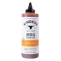 Kinder's Organic Honey Hot Barbeque Sauce, 27 Ounce