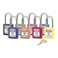 MASTER LOCK 410PRP 6 Pin Tumbler Purple Safety Lockout Padlock K.D. (Price is for 6 Each/Box)