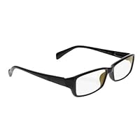 Computer Glasses with Clear Polycarbonate Double Sided Anti-reflective Coating, Scratch Coating and Uv Protection - Plastic Frame - 53-16-140 by Sheer Vision