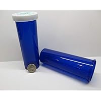 Medicine Pill Bottles w/Child-Resistant Caps, Cobalt Blue Pharmacy Grade, Giant 60 Dram Pack of 25 Sets-Same Professional Quality We Sell Direct to Pharmacies, Veterinarians, Providers