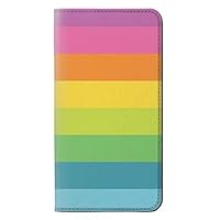 RW2363 Rainbow Pattern PU Leather Flip Case Cover for Google Pixel 3a XL