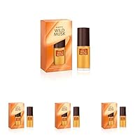 Coty Wild Musk Cologne Spray - 1 oz (Pack of 4)