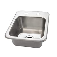 BK Resources NSF Commercial One Compartment Drop in Restaurant Sink, 9
