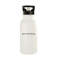 Not A Food Baby - 20oz Stainless Steel Outdoor Water Bottle, White
