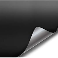 Satin Flat Matte Stealth Jet Black 5ft Vinyl Wrap Roll with Air Release Technology (5ft x 5ft)