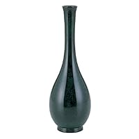 Takenaka Copper Pottery, Flower Vase, Bronze Color, Width 3.3 x Depth 3.3 x Height 9.4 inches (8.5 x 8.5 x 24 cm), Copper Vase, Crane, No. 8, Bronze 106-8