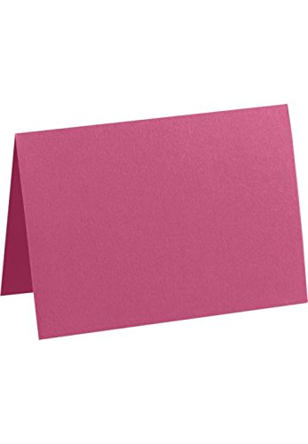 A2 Folded Notecards (4 1/4 x 5 1/2) - Magenta Pink (1000 Qty.)