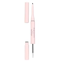 Wander Beauty Upgraded Brow Pencil & Eye Brow Gel - Medium Brown - 2 in 1 Eye Brow Makeup With Castor Oil, Peptides & Panthenol - Two-Sided Brow Filler, Definer, & Lifter for Fuller Brows - 0.05 fl oz