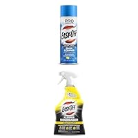 Bundle of Easy-Off Fume Free Oven Cleaner Spray, Lemon, 24oz, Removes Grease + Easy Off Heavy Duty Degreaser Cleaner Spray, 32 Ounce