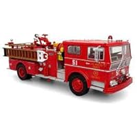 1973 Ward Lafrance Ambassador Fire Engine Los Angeles County Fire Department LA County FD LACFD Emergency 50th Anniversary 1972-2022 Limited 3000 Pieces Worldwide 1/50 Diecast Iconic Replicas 50-0393