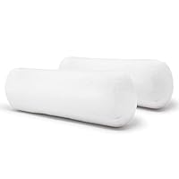 Pillow Neck ROLL Pair, 2 Count (Pack of 1), White