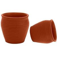 Kulhad Kullhad Chai Pack of 6 Ceramic Ceramic Pottery Brown Kulhad -Tea & Coffee [Kullad/Kulhar/Cups] (Brown), Multicolor, 150 ml (RIKULHAD171021001)
