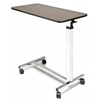 Lumex Everyday Overbed Table with Wheels, 28-44