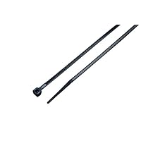 South Main Hardware 848108 11 Inch 100-Pack, 75-Lb Test, Medium, Black Uv Cable Ties, 100 Tie