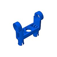Gobricks GDS-1006Pin Connector Toggle Joint Smooth Double with 2 Pins Compatible with Lego 48496 Building Blocks,Technical Parts,Assembles (400PCS,23 Blue(050))