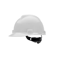 MSA V-Gard Cap Style Safety Hard Hat Suspension | Polyethylene Shell, Superior Impact Protection, Self Adjusting Crown Straps