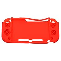 Soft Protective Silicon Case Shell Handle Grip Cover Skin for Nintend Switch Lite NS Mini Console - Red